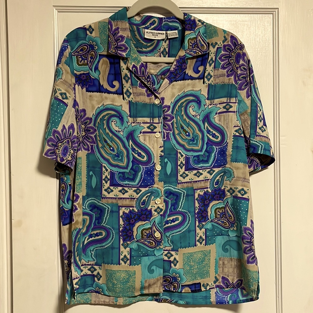 Womens dress top petite 14